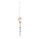 Décorations pendentif en perles de verre octogone chakra HJEW-JM00834-2