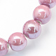 Perles rondes en porcelaine manuelles X-PORC-S489-6mm-16-1