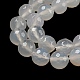 Natürlichen weißen Achat Perlen Stränge G-G580-10mm-01-4