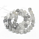 Chapelets de perle en quartz nuageux naturel G-R448-8mm-06-2