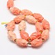 Synthetic Coral Carven Beads Strands CORA-G112-B-01-2