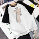 SUPERDANT Colorful Giraffe Rhinestone Heat Transfer Animal Iron on Costume Decor Hot Fix Appliqué DIY Transfer Iron On Decals for T Shirts Template for Clothes Bags Pants DIY-WH0303-082-3