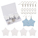 Kits para hacer pendientes colgantes de estrella diy DIY-TA0008-27P-1