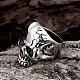 Punk Rock Style 316L Surgical Stainless Steel Skull Wide Band Rings for Men RJEW-BB01210-11AS-4