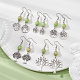 Boucles d'oreilles pendantes en alliage avec arbre de vie et perles de jaspe impérial synthétiques EJEW-JE05405-4