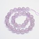 Natural Amethyst Round Bead Strands G-L411-22-14mm-2
