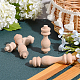 GORGECRAFT 10Pcs Wooden Spindles WOOD-WH0103-10A-5