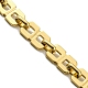 Ion Plating(IP) 304 Stainless Steel Rectangle Link Chain Bracelets BJEW-D030-12G-2