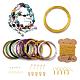 98 Piece DIY Wire Wrapped Jewelry Kits DIY-X0294-14G-1