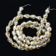 Electroplate Glass Beads Strands EGLA-D015-7x5mm-24-2