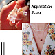 Cheriswelry 220 pz 22 perle di vetro dipinte a spruzzo trasparenti in stile GLAA-CW0001-02-6