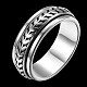 Nueva moda tailandesa anillos de plata 925 esterlina RJEW-BB33691-10-2