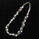 Pearl Jewelry Sets: Bracelets and Necklaces SJEW-R043-05-2
