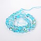 Synthetical Moonstone Round Beads Strands G-M049-8mm-02H-2