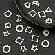 120 pièces 6 anneaux de liaison en plastique ABS imitation perle OACR-FS0001-02-4