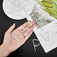 GORGECRAFT 24 Pieces Transparent Clear Tablecloth Clips Picnic Table Cloth Hold Down Clips Plastic Non-Slip Tablecloth Clips For Outside Picnics Weddings Camping Restaurant (Clear) AJEW-GF0005-45B-3