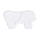 Elefante diy taza estera moldes de silicona DIY-G046-06-2