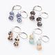 Natural Gemstone Dangle Earring Four-piece Sets EJEW-JE02241-1