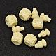 Dyed Synthetical Coral 3-Hole Guru Beads for Buddhist Jewelry Making CORA-L041-25-16mm-1