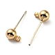Brass Stud Earring Findings FIND-R144-13B-G14-2