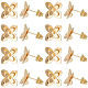 Beebeecraft 20шт латунные серьги-гвоздики выводы KK-BBC0010-85-1
