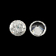 Diamante en forma de circonio cúbico espalda cabujones ZIRC-R004-8mm-01-1
