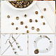 Nbeads 400 pcs perles d'espacement en alliage de style tibétain FIND-NB0003-35-5