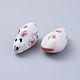 Handmade Porcelain Beads Strands PORC-L033-013-4