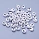 Perles de lettre de trou horizontal acrylique OACR-E001-19-1