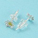 Two Tone 999 Sterling Silver Stud Earrings STER-P052-A03-S-3