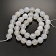 Faceted Round Natural Gray Agate Beads Strands G-E302-060-10mm-2