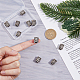 Dicosmétique 10 pièces perles de tressage de dreadlocks en alliage de style tibétain OHAR-DC0001-06B-3