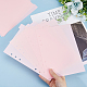 A5 Frosted Plastic Discbound Notebook Index Divider Sheets KY-WH0046-90B-4