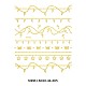 3D Goldenrod Nail Water Decals MRMJ-N010-44-005-2
