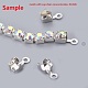 2mm Wide Silver Tone Grade A Garment Decorative Trimming Brass Crystal Rhinestone Cup Strass Chains X-CHC-S6-S-2