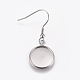 Stainless Steel Dangle Earrings X-EJEW-WH0001-A02-1