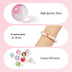 Cheriswelry 120pcs 8 colores perlas de vidrio transparente GLAA-CW0001-05-6