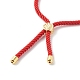 Adjustable Cubic Zirconia Beads Nylon Thread Slider Bracelets BJEW-JB06366-01-5