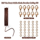 Kit de fabrication de bijoux de chaîne de câble en laiton diy 3m DIY-YW0005-75R-2