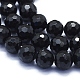 Chapelets de perles en tourmaline noire naturelle G-E561-08-7mm-3
