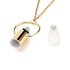 304 botella de perfume que se puede abrir de acero inoxidable collares pendientes NJEW-I239-05G-4