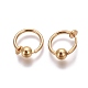 Electroplate Brass Retractable Clip-on Earrings EJEW-L221-02N-1