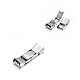 Rectangle 304 Stainless Steel Watch Band Clasps STAS-N076-08-1