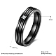 Regali di san valentino anelli per coppia in acciaio al titanio con zirconi cubici per donna RJEW-BB16464-9B-3