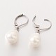 Orecchini pendenti con perla a goccia EJEW-JE01793-2