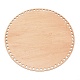 Fond de panier plat rond en bois DIY-WH0258-51E-01-1