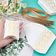NBEADS 70 Pcs White Paper Pillow Boxes with Golden Pattern CON-WH0001-92-3