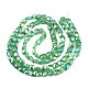 Electroplate opaco colore solido perle di vetro fili EGLA-N002-43-04-2