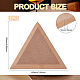MDFウッドボード  セラミック粘土乾燥ボード  セラミック作成ツール  三角形  淡い茶色  16.9x19.5x1.5cm FIND-WH0110-664K-2