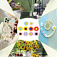 PH PandaHall 20pcs Sunflower Silicone Beads with 2mm Hole SIL-PH0001-13-3